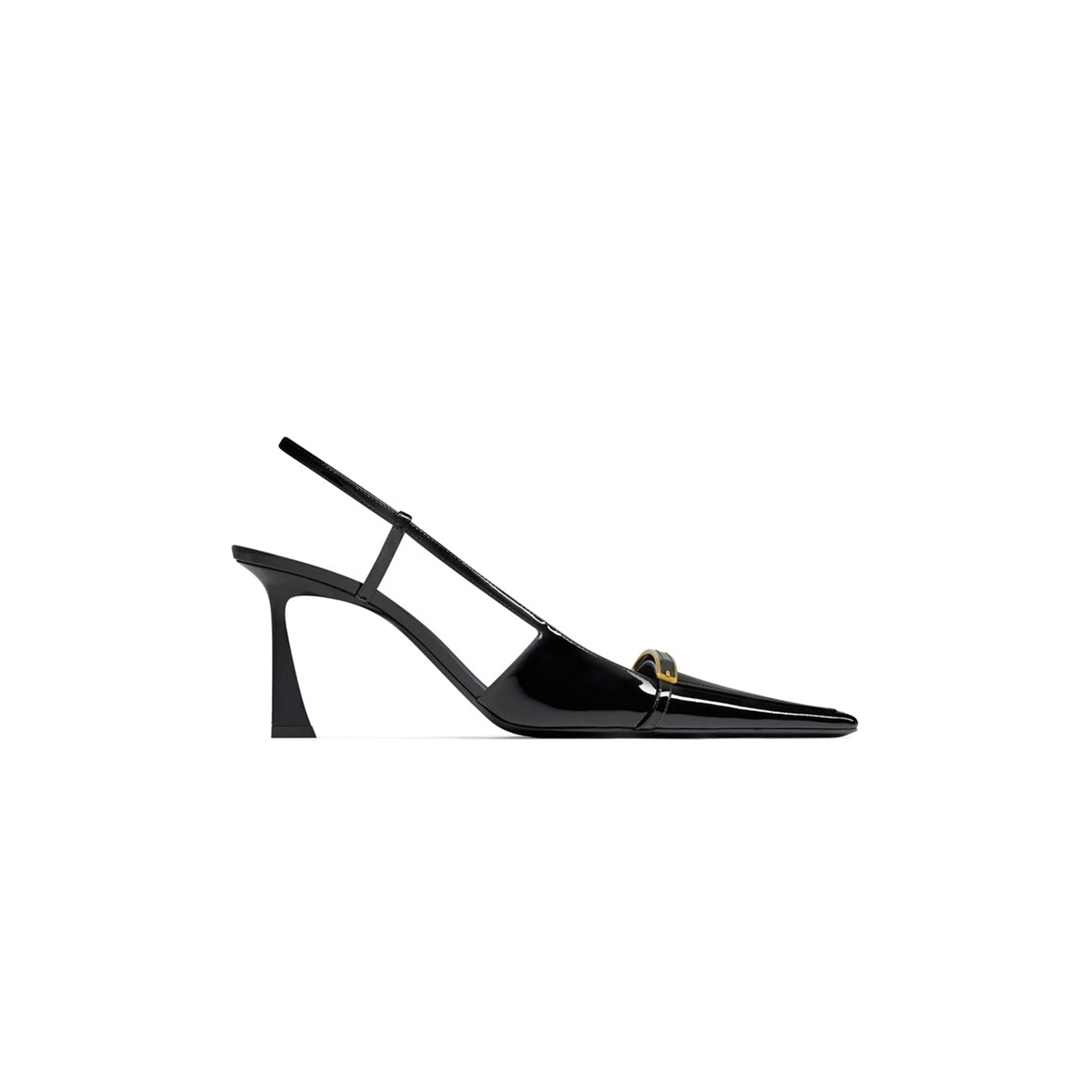 YSL JACQUELINE SLINGBACK PUMPS IN PATENT LEATHER 8061291TVAT1000